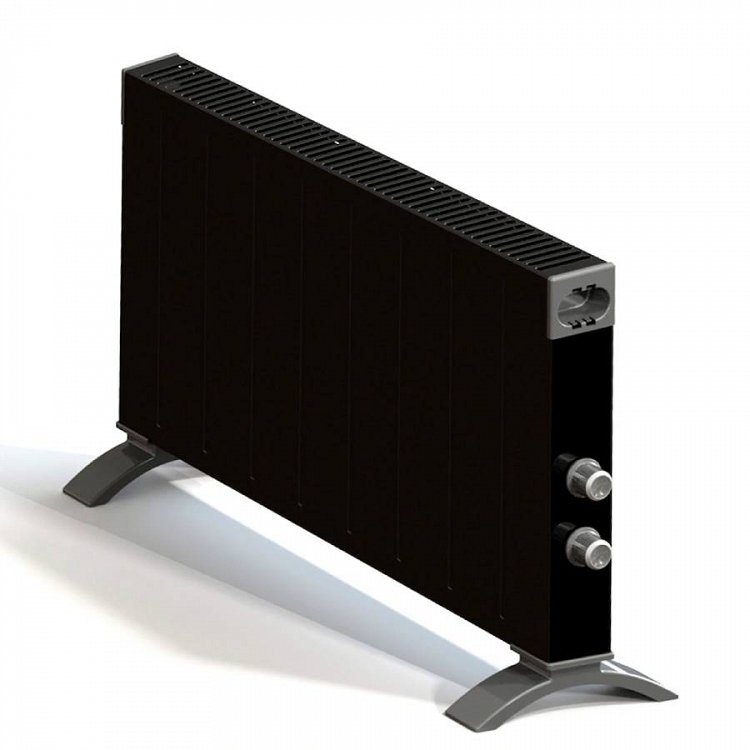 KUMTEL HC-2947 Θερμοπομπός Δαπέδου 2500W Μαύρο