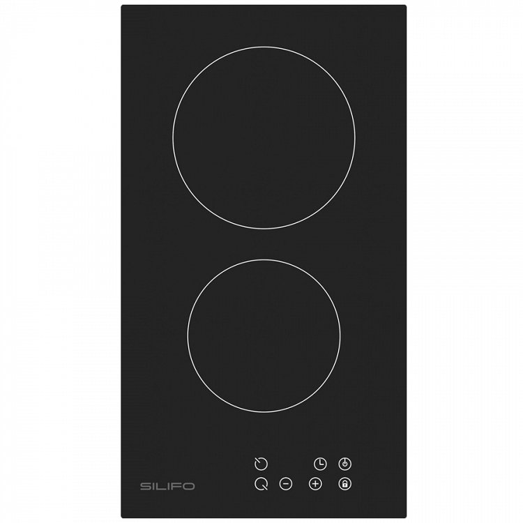 SILIFO SF6801HDV2 Εστία Domino Κεραμική 30cm Μαύρη (4 Έτη Εγγύηση)