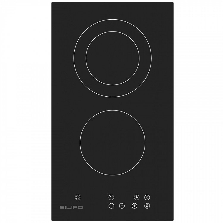 SILIFO SF6802HDV3 Εστία Domino Κεραμική 30cm Μαύρη (4 Έτη Εγγύηση)