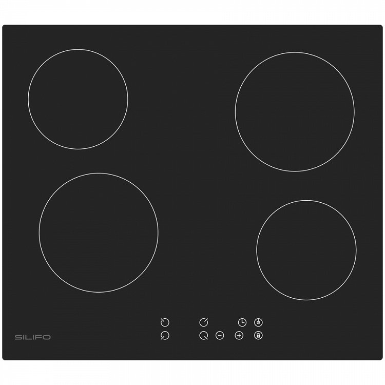 SILIFO SF6821HV4 Εστία Κεραμική 60cm Μαύρη (4 Έτη Εγγύηση)