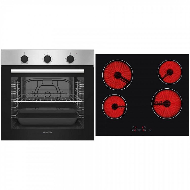 Σετ SILIFO SF6850BOI & SF6135 Φούρνος 83lt & Κεραμική Εστία 93462